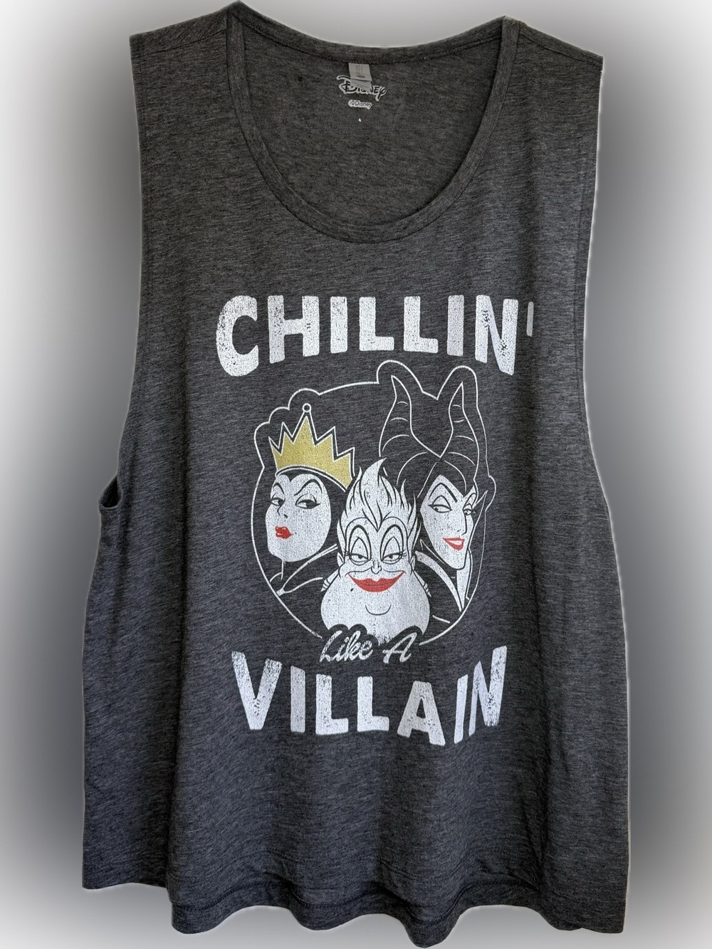 Disney Chillin' Like A Villain Junior's Tank Top Size XXL